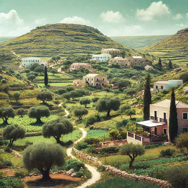 Im Landesinneren in Lampedusa