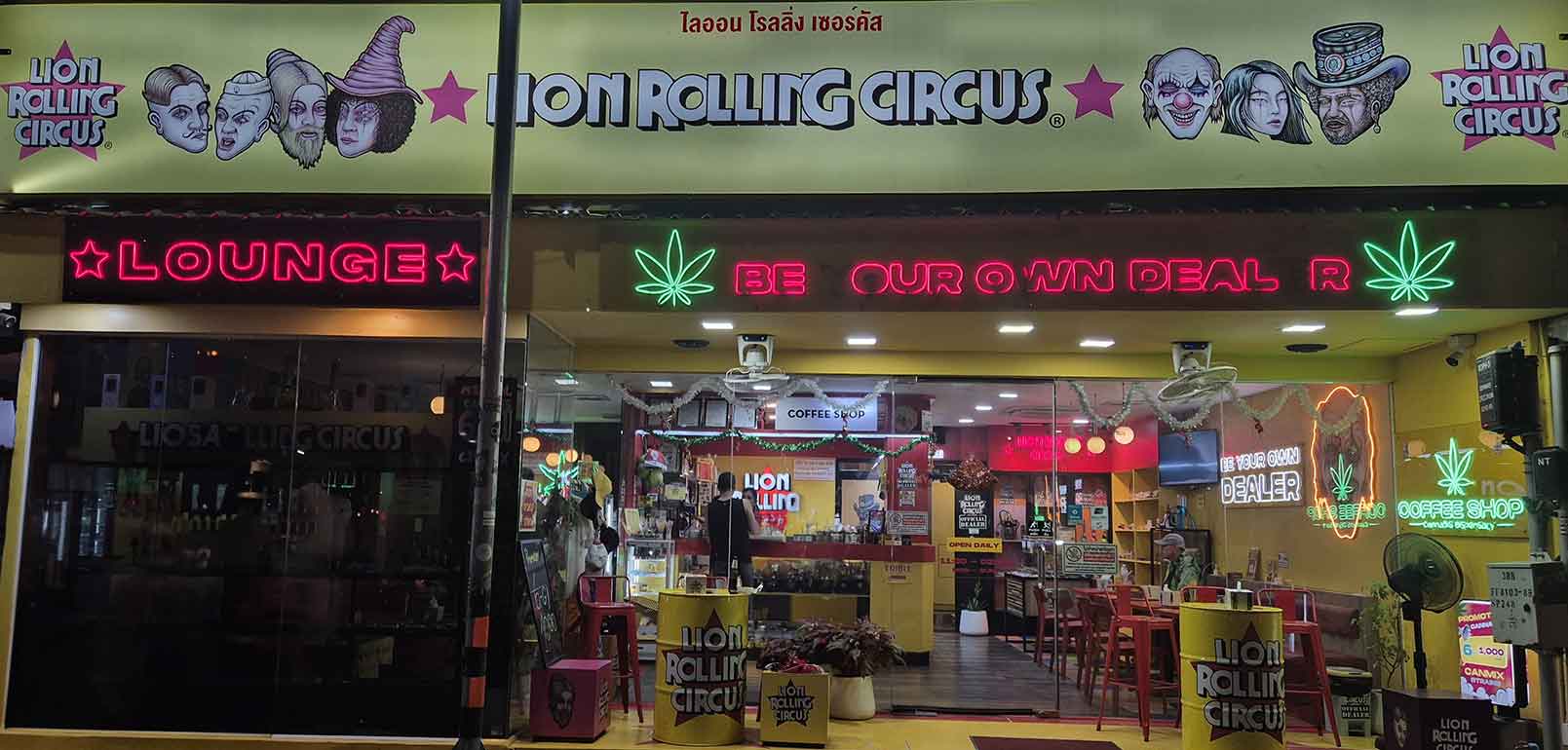lion rolling circus koh samui