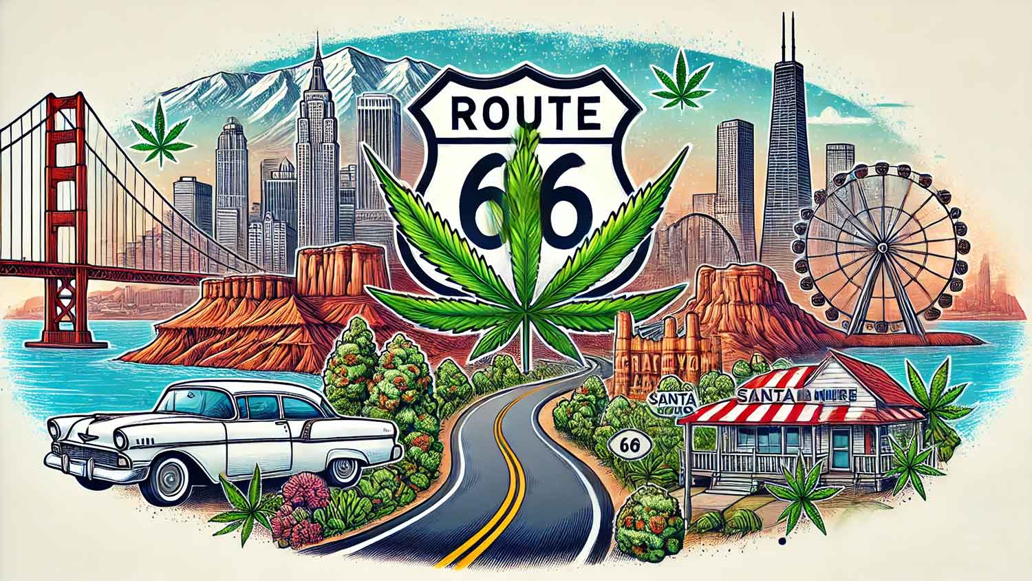 Cannabis-Urlaub auf der Route 66: Ein unvergessliches Abenteuer