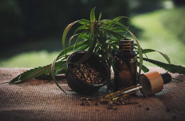 Patient informiert sich online über medizinisches Cannabis und Reisen in Europa