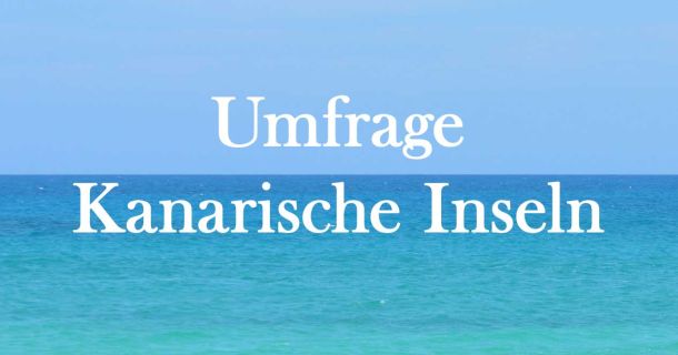 Umfrage für die Kanarischen Inseln